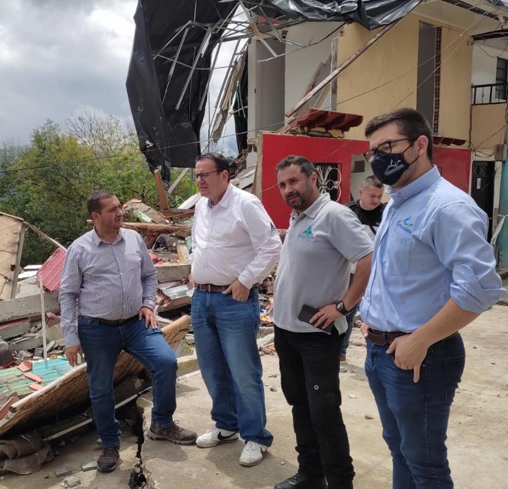Corpocaldas apoyará al Municipio de Salamina, con la ejecución de obras de mitigación del riesgo en el barrio El Playón 